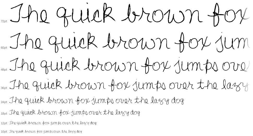 Lisa's First Classfont waterfall