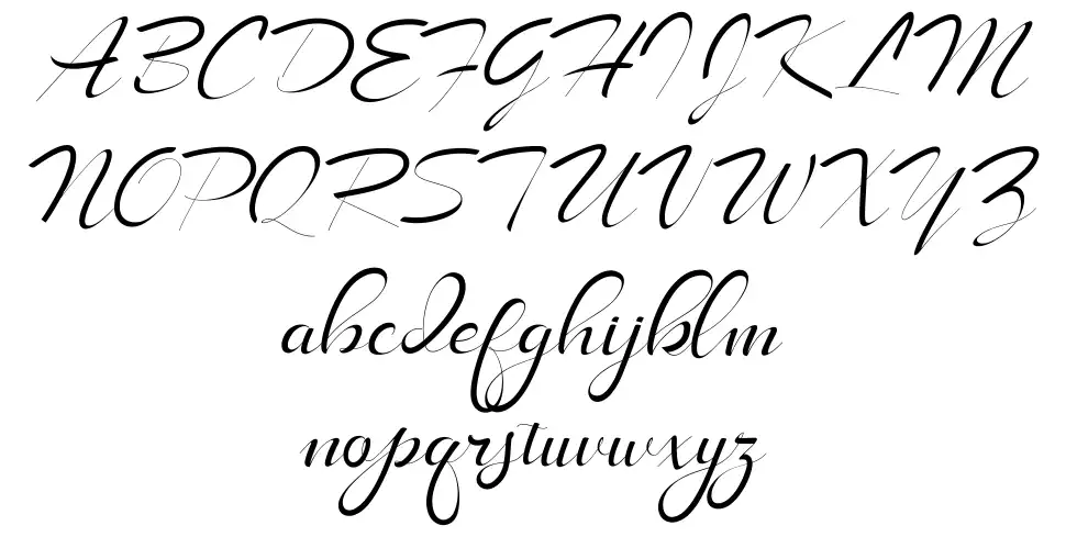 LongShine Scriptfont specimens