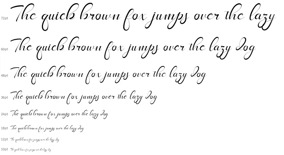 LongShine Scriptfont waterfall