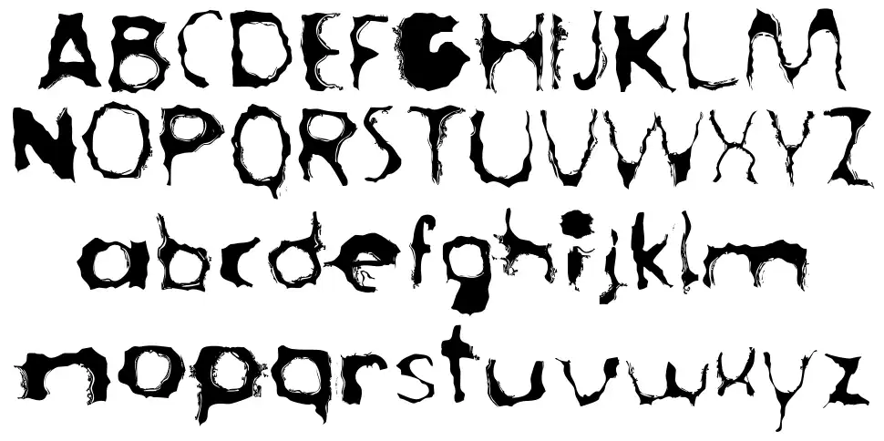 Lost Lubbock Motelsfont specimens