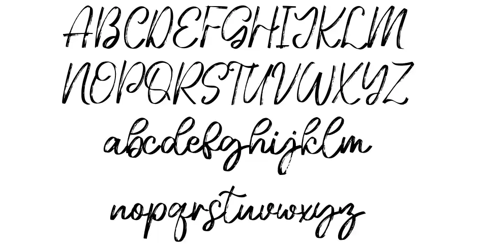 Majestic Paradise Vzory písma Majestic Paradisefont specimens