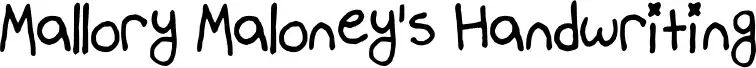 Mallory Maloney's Handwriting