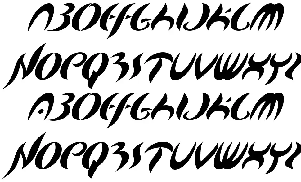 Map Of Youfont specimens