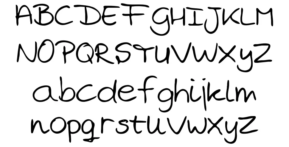 Marjan's handwritingfont specimens