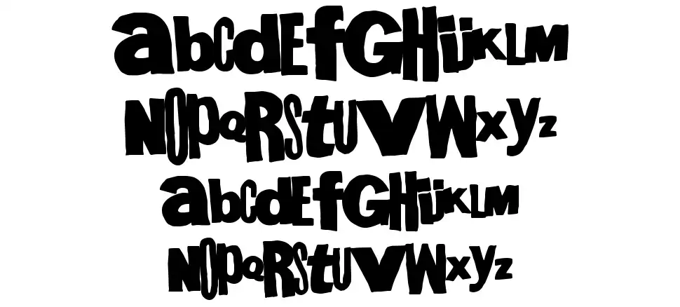 Mega Gothicfont specimens