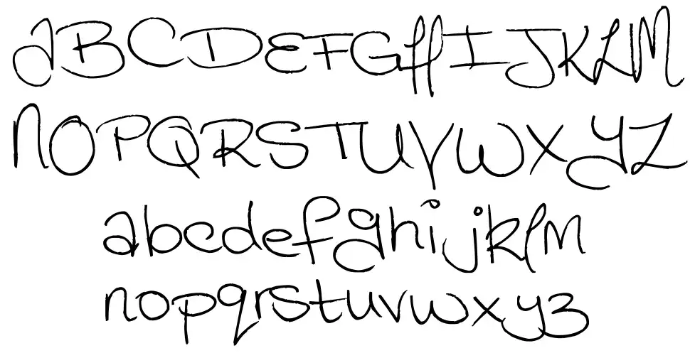 Megainkfont specimens