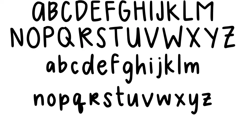 Mel Handwriting IIfont specimens