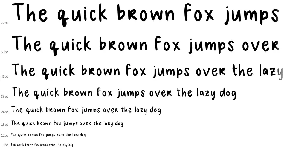 Mel Handwriting IIfont waterfall