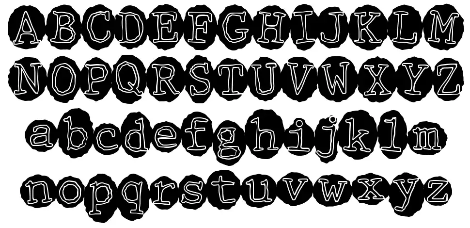 Melting Recordsfont specimens