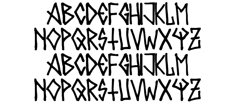 Metalero80font specimens