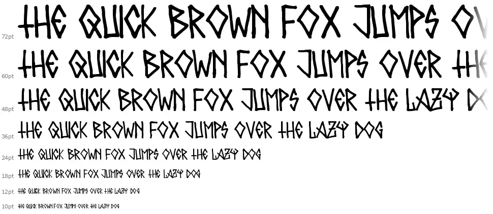 Metalero80font waterfall