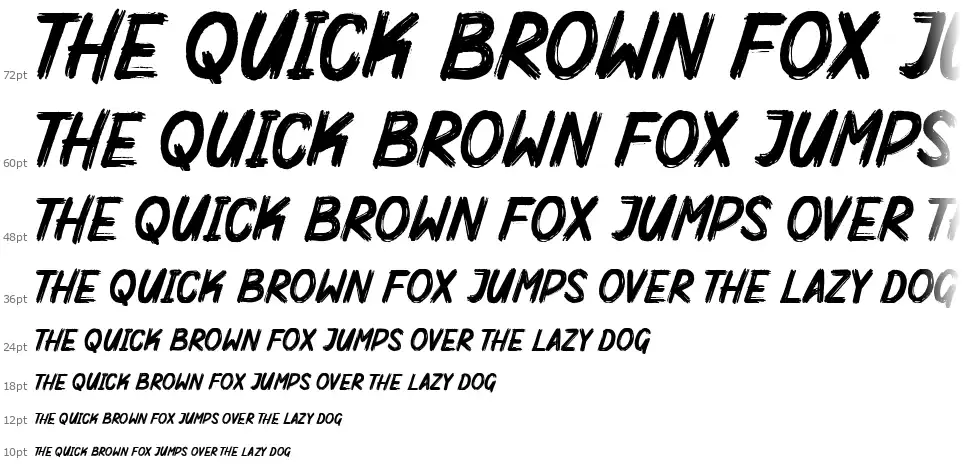 Mighty Brushfont waterfall