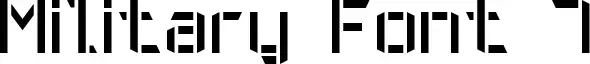 Military Font 7