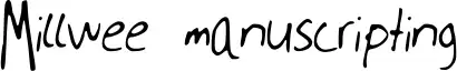 Millwee manuscripting