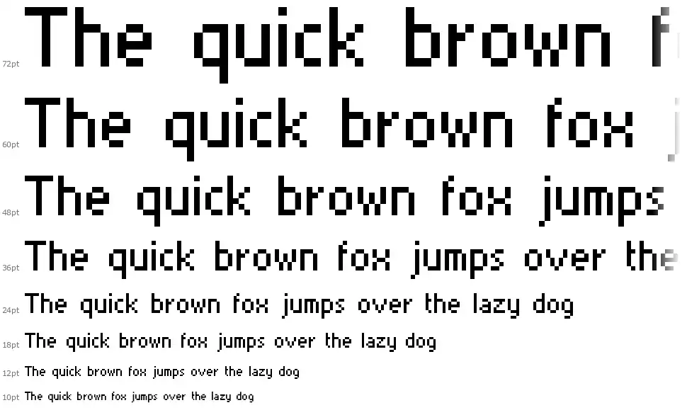 MiniSetfont waterfall
