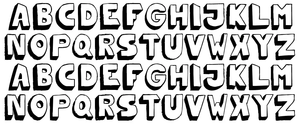 Mono2poserfont specimens