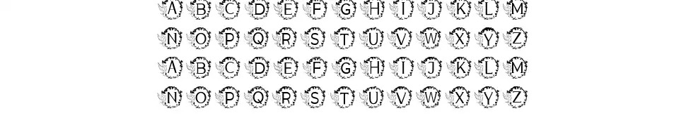 Monogram Darafont specimens