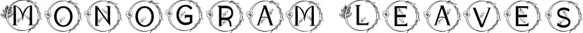Monogram Leaves