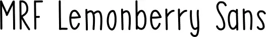 MRF Lemonberry Sans