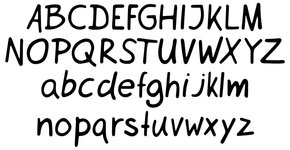 Netsrakfont specimens
