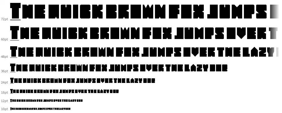 New Wave 2009font waterfall