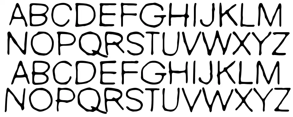 Nie Zabawne Komikfont specimens