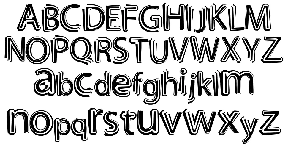 Night Outfont specimens