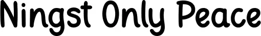 Ningst Only Peace