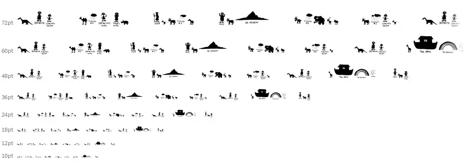 Noah's Arkfont waterfall