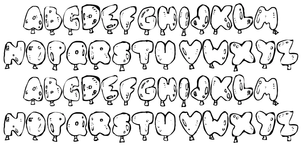 Oh Balloneyfont specimens