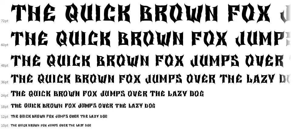 Old Horror Filmsfont waterfall