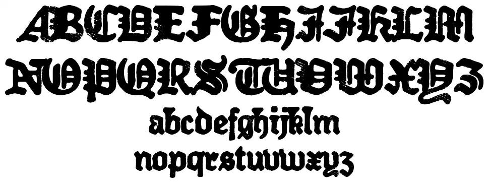 Older Dictatorfont specimens