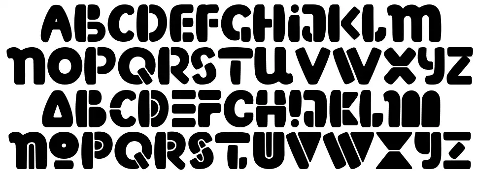 Orange Munchfont specimens
