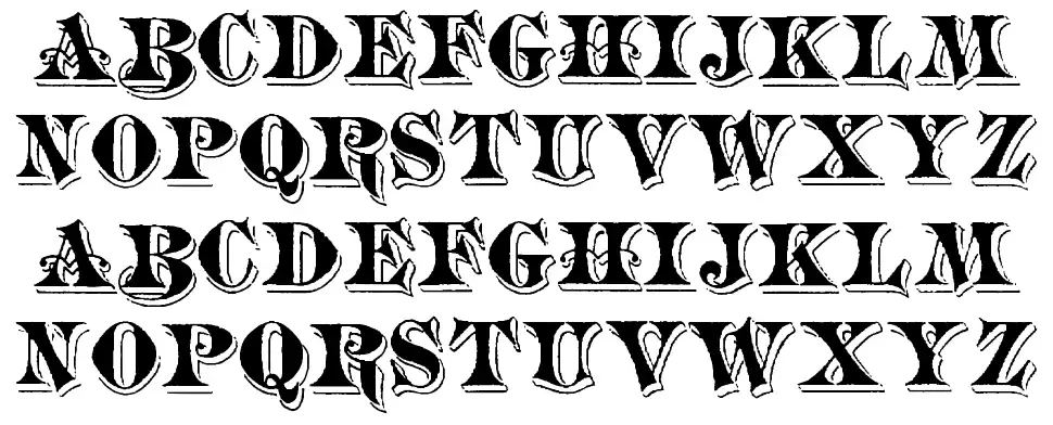 Ornamented, No. 1060font specimens