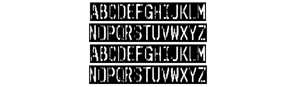 Outerspace Shopingfont specimens