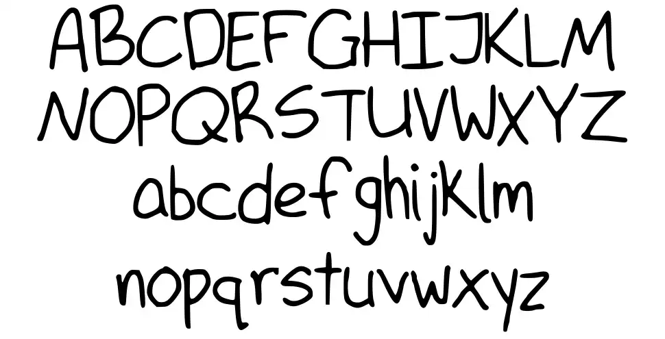 Outrheageousfont specimens