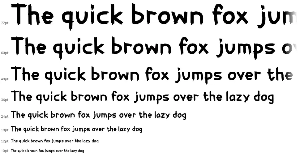 Painter Decoratorfont waterfall