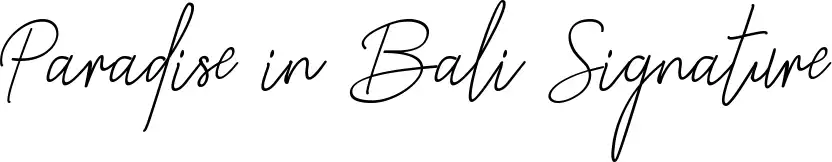 Paradise in Bali Signature