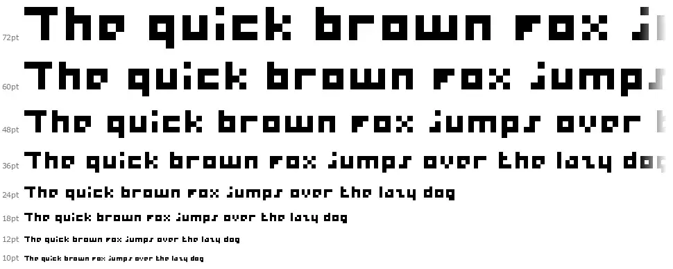 Percy Pixelfont waterfall