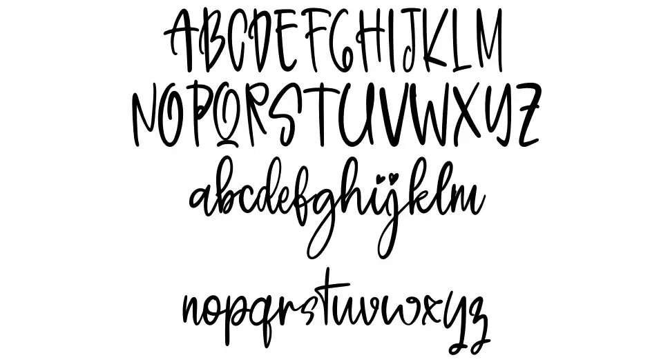 Pillowtalkfont specimens
