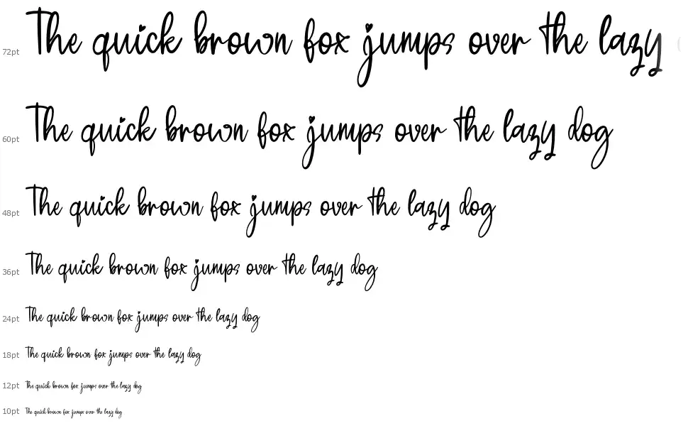 Pillowtalkfont waterfall