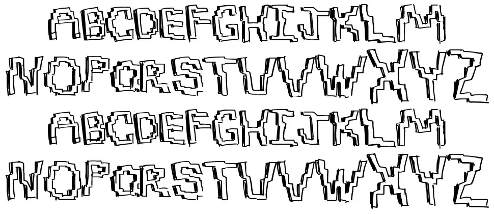 Pixel Drawfont specimens