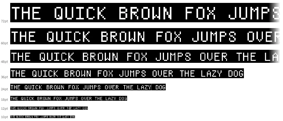 Pixelandfont waterfall