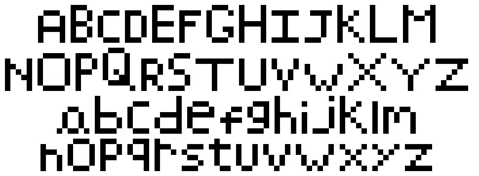 Pixelyfont specimens