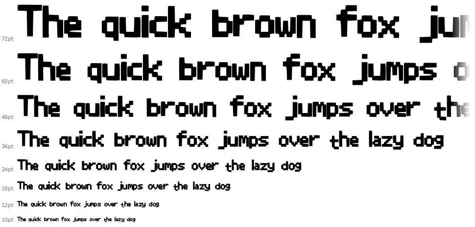 Pixle Fontfont waterfall