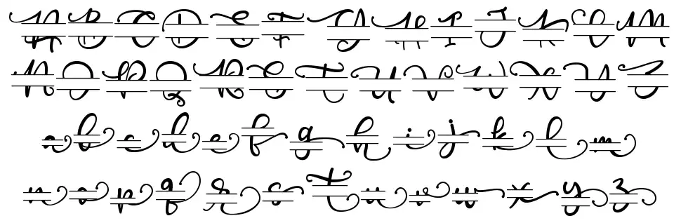 Poppy Monogramfont specimens
