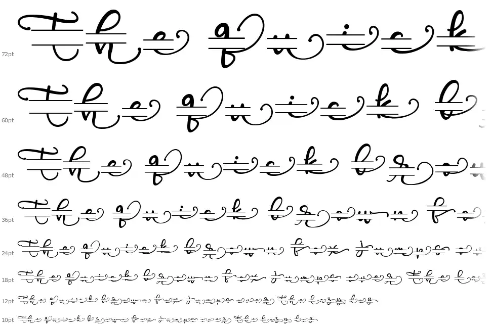 Poppy Monogramfont waterfall
