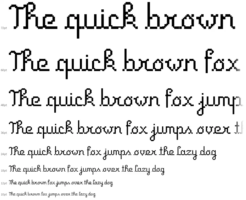 Primus Scriptfont waterfall