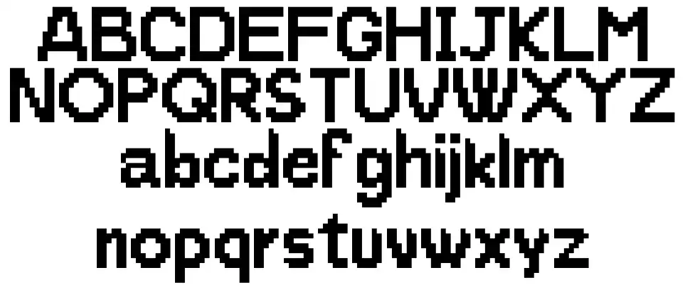 ProtoPixel1font specimens