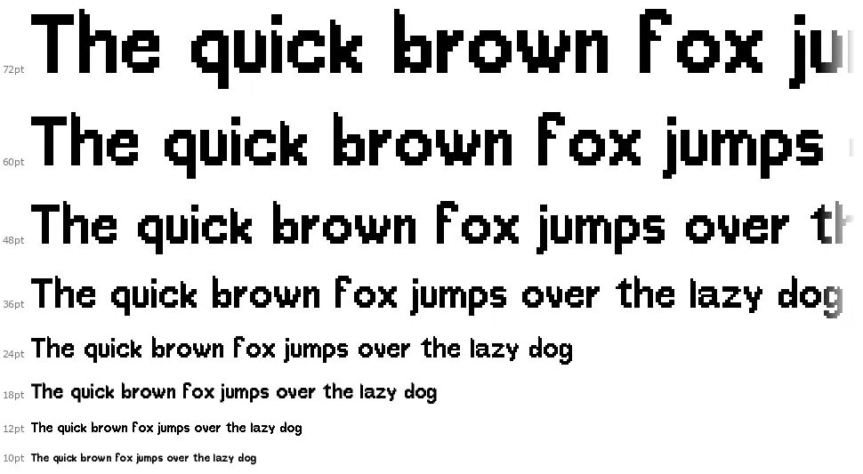 ProtoPixel1font waterfall